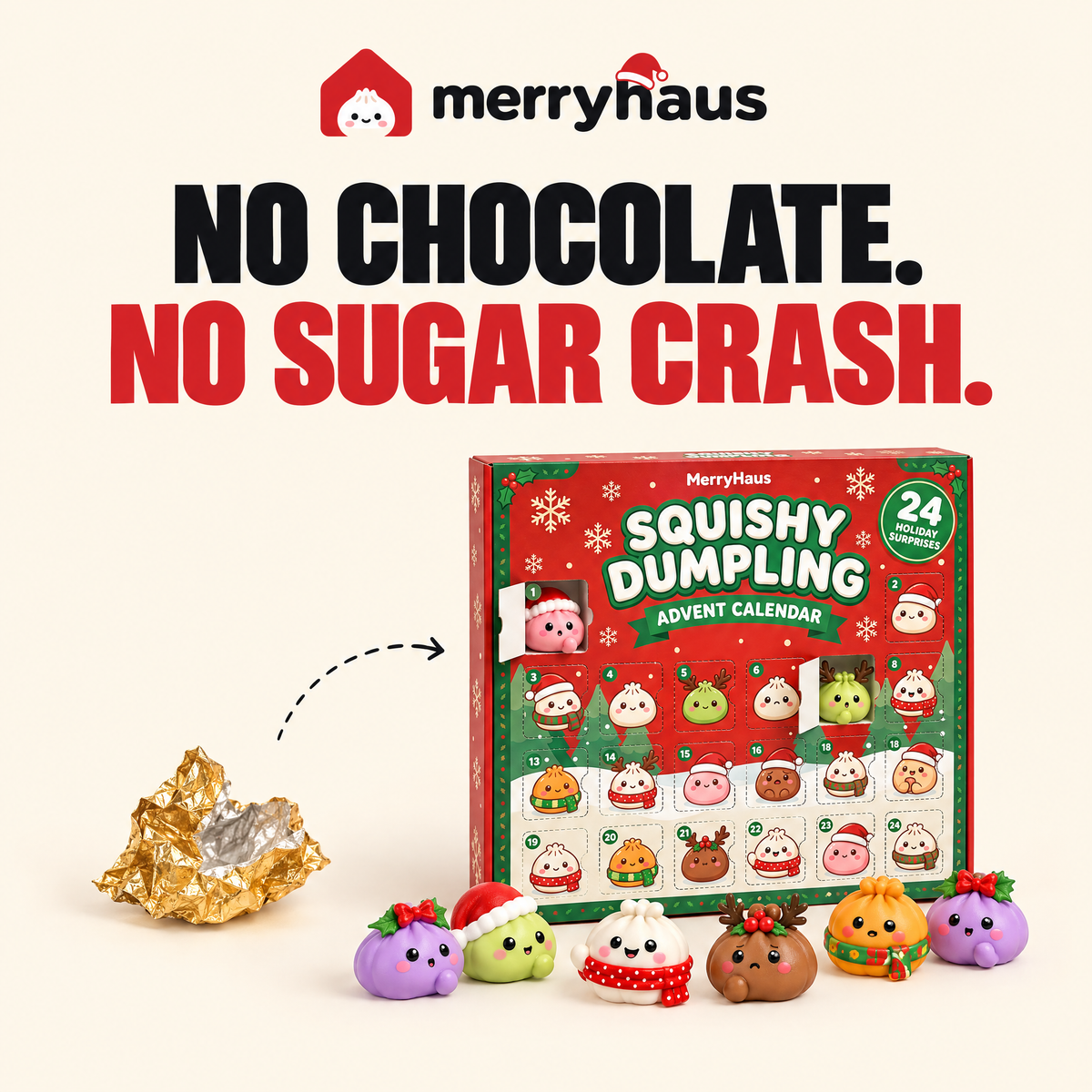 No chocolate. No sugar crash.